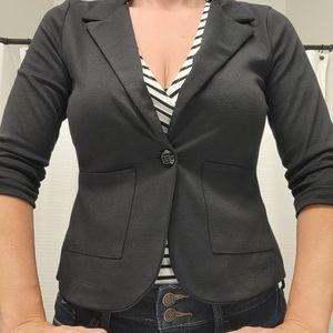 Black Blazer - 3/4 length sleeve